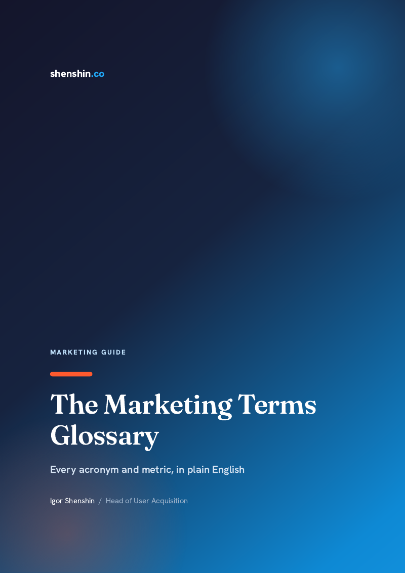 The Marketing Terms Glossary cover